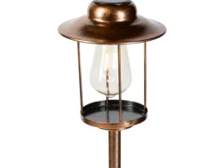 Laternen^LED-Solarspieß Laterne Vintage Trichterförmig
