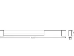 LEDVANCE LED-Streifen Neon Flex USB mit Fernbedienung 4 W RGB 210 cm