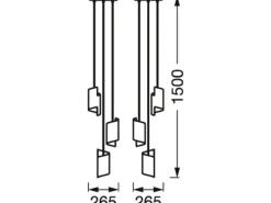 LEDVANCE Weitere Regale^Smart+ WiFi Pendelleuchte Decor Twist Hängend Schwarz 150 cm