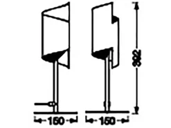 LEDVANCE Smart+ WiFi Tischlampe Decor Twist Tisch Schwarz 39,2 cm