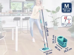 Leifheit Bodenwischer-Set Clean Twist M Ergo mit Eimer und Schleuder
