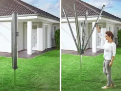 Leifheit Wäschespinne Linomatic Plus 60m Leine Wäscheständer höhenverstellbar