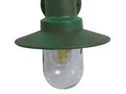 Lindby Laternen^Wandleuchte Außen Laterne Eloretta 10025907 Spritzwassergeschützt Landhaus Vintage Rustikal in Grün aus Metall 1-flammig E27