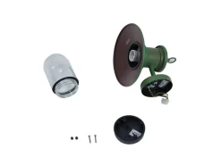 Lindby Laternen^Wandleuchte Außen Laterne Eloretta 10025907 Spritzwassergeschützt Landhaus Vintage Rustikal in Grün aus Metall 1-flammig E27