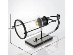 Lindby Laternen^Wandleuchte Wandlampe Innen Laterne Rozalie 9624813 Retro Vintage Antik in Schwarz aus Metall 1-flammig E27 Flurleuchte