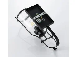 Lindby Laternen^Wandleuchte Wandlampe Innen Laterne Rozalie 9624813 Retro Vintage Antik in Schwarz aus Metall 1-flammig E27 Flurleuchte