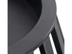 Lucande Laterne Marrin 10025952 Spritzwassergeschützt Modern in Schwarz aus Metall 1-flammig E27