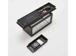 Lucande Laternen^LED Wandleuchte Außen Laterne Ferdinand 9619150 mit Bewegungsmelder Spritzwassergeschützt Modern in Alu aus Aluminium 1-flammig