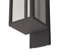 Lucande Laternen^LED Wandleuchte Außen Laterne Ferdinand 9619149 Spritzwassergeschützt Modern in Alu aus Aluminium 1-flammig