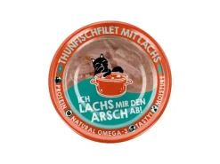 Lucky Lou Katzenbedarf^Katzen-Nassfutter Thunfisch & Lachs in Broth 70 g