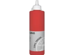 Künstlerfarben^Lukas Cryl Terzia Acrylfarbe Studien-Qualität 500 ml Kadmiumrot hell (imit.)