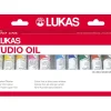 Lukas Studio Oil Ölfarben-Set 12 x 20 ml Farbtuben im Karton-Etui