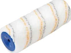 LUX-TOOLS Malerbedarf^LUX Dispersionswalze 18 cm Polymix Gold-Grau-Gestreift Glatt