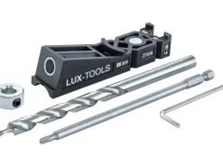 LUX-TOOLS Weitere Regale^LUX 1-er Taschenloch-Bohrschablone Set 4-teilig