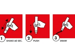 Marabu Stifte^Deco Painter Acrylmalstifte 5er-Set Miene 2-4 mm