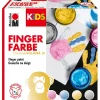 Marabu KiDS Fingerfarbe 4er Set 100 ml Sternenglanz