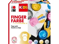 Marabu KiDS Fingerfarbe 4er Set 100 ml Sternenglanz