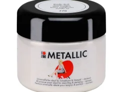 Kreative Wandgestaltung|Schablonieren^Marabu Metallic deckend 225 ml Metallic-
