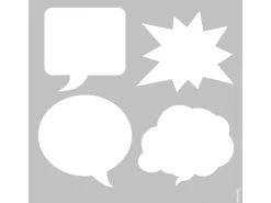 Marabu Kreative Wandgestaltung^Schablone 33 x 33 cm Speech