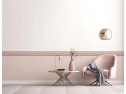 Marburg Bordüre 5 m x 0,18 cm Streifen Modern Rosa FSC®