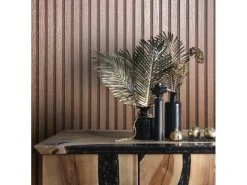 Marburg Vliestapete Akustikpaneel-Muster Metalloptik 10,05 m x 0,53 m Kupfer