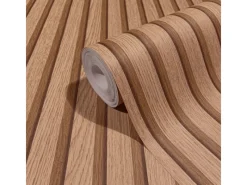 Marburg Vliestapete Botanica 2 53 Streifen Holzoptik FSC®