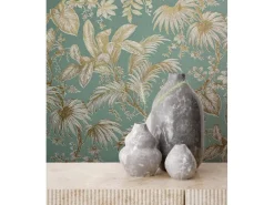 Marburg Dekorative Tapeten^Vliestapete Floral Modern Grün-Beige FSC®