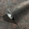 Marburg Dekorative Tapeten^Vliestapete in Leicht Glänzender Betonoptik Uni Schwarz-Kupfer FSC®
