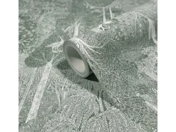 Marburg Dekorative Tapeten^Vliestapete Künstlerischer Wald Floral Modern 10,05 m x 0,53 m Grün-Weiß