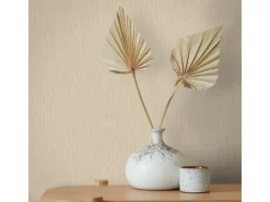 Marburg Vliestapete Uni Feine Linien Modern 10,05 m x 0,53 m Beige-Braun