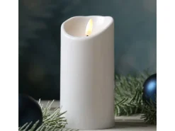 MARELIDA Laternen|Kerzen^LED Kerze Für Außen Terrasse Balkon Garten 3D Flamme Flackernd Timer H 15cm