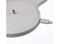 MARELIDA LED Kerzenset LISA Rustik Optik Echtwachskerzen Wiederaufladbar Grau 3er Set