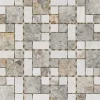 Mosaik^Marmormosaik Golden Vein Milky White 30,5 cm x 30,5 cm