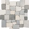 Mosaik^Marmormosaikmatte Murcino Creme-Grey-Black 28 cm x 28 cm