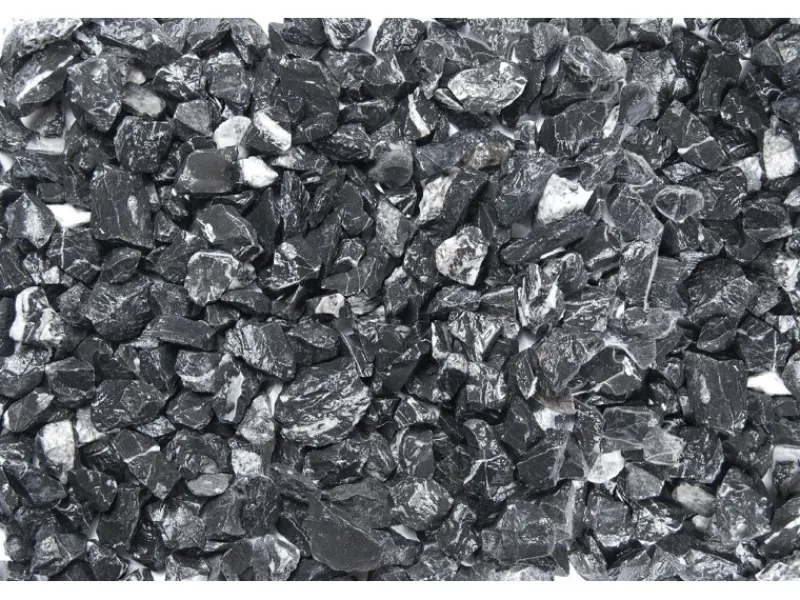 Scherf Zimmerbrunnen^Marmorsplitt Schwarz-Weiß 16 - 25 mm 1000 kg Big-Bag