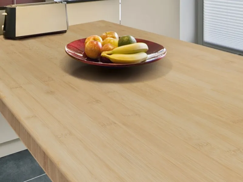 Massivholz Arbeitsplatte Bambus 240 cm x 63,5 cm x 2,7 cm