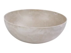 Vogeltränken^matches21 HOME&HOBBY Pflanzschale für Draussen in Sand-Farben Marmoriert 37 x 10,5 cm