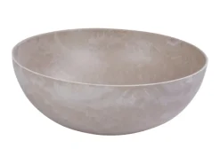 matches21 HOME&HOBBY Pflanzschale für Draussen in Sand-Farben Marmoriert 20 x 7,5 cm