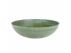 Vogeltränken^matches21 HOME&HOBBY Pflanzschale für Draussen in Oliv- Marmoriert 30 x 9 cm