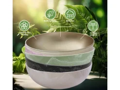 matches21 HOME&HOBBY Pflanzschale für Draussen in Marmoriert 25 x 9 cm