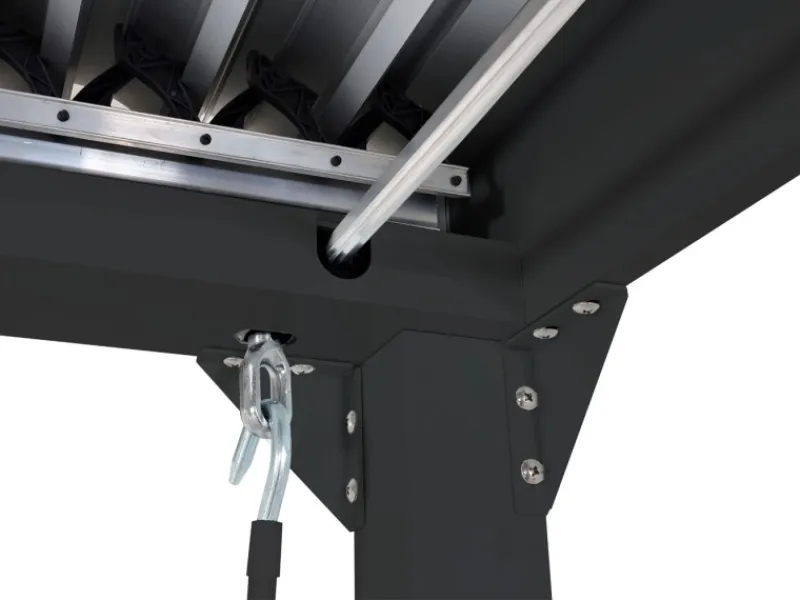 MCW Alu Pergola L41 mit 6x Seitenwand 3x6m