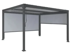 MCW Insektenschutz^Alu Pergola L41 mit 2x Seitenwand Anthrazit 3x3,7m
