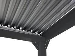 MCW Insektenschutz^Alu Pergola L41 mit 2x Seitenwand Anthrazit 3x3,7m