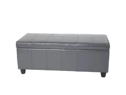 MCW Aufbewahrungs-Truhe Kriens Leder Und Kunstleder 112x45x45cm