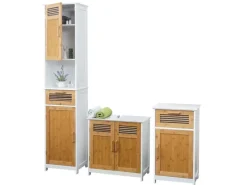 MCW Kommode^Badset A85 Hochschrank Waschbeckenunterschank Kommode