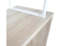 MCW Bücherregale^Bücherregal A27 5 Ebenen -Optik Metall Weiß