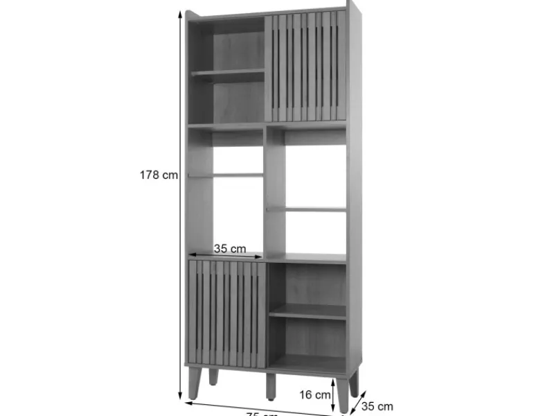 MCW Weitere Regale^Bücherregal M48 Natur