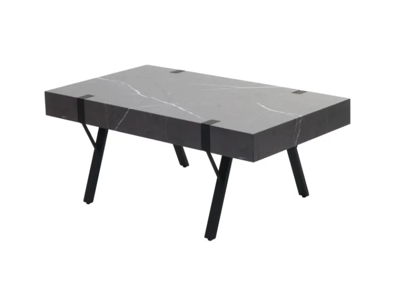 MCW Couchtisch L54 Marmor-Optik Grau