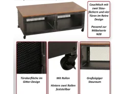 MCW Couchtisch N28 Schwarz Braun