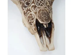 MCW Dekorative Figuren^Deko Schädel C15 Longhorn